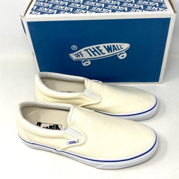 VANS Classic Slip On Canvas Classic White Canvas Women’s Sneakers VN0A3QXY0RD - Picture 11 of 11